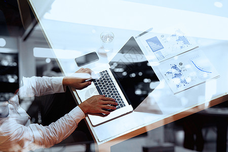 桌上電子產品背景